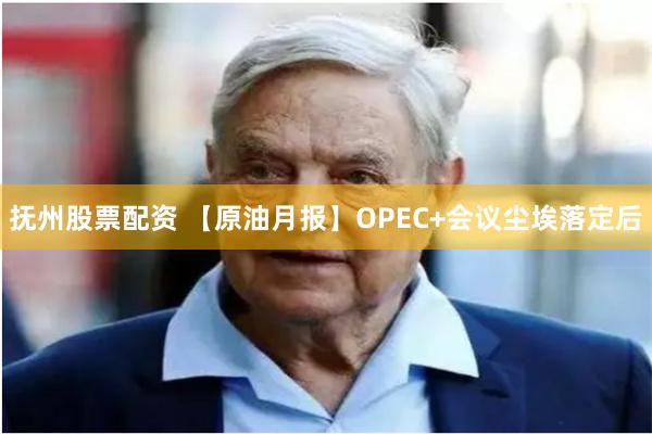 抚州股票配资 【原油月报】OPEC+会议尘埃落定后